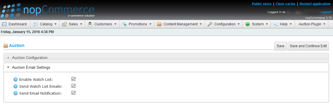 nopCommerce Auction Plugin. Free and Premium nopCommerce theme ...
