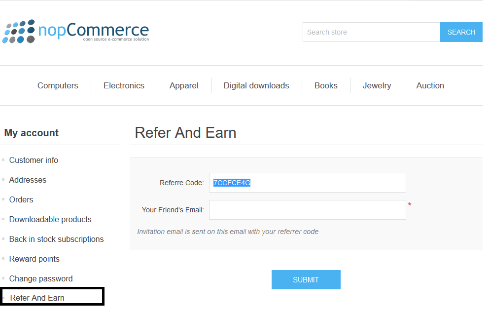 nopCommerce Refer And Earn Plugin with Source Code - Enterprise Version ...